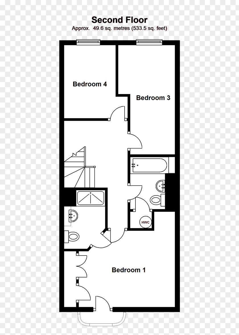 House Floor Plan Terraced Open Storey PNG