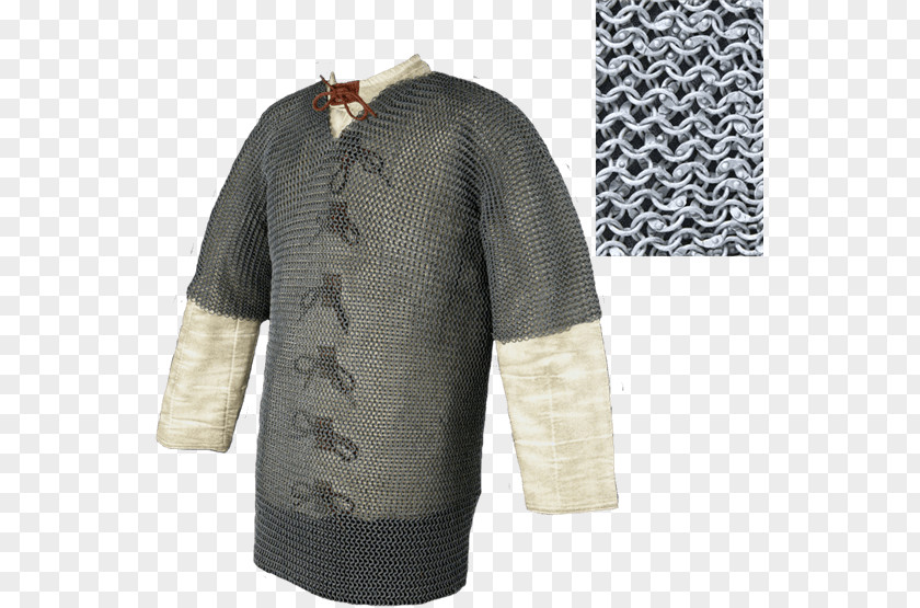 T-shirt Sleeve Middle Ages Hauberk Mail PNG