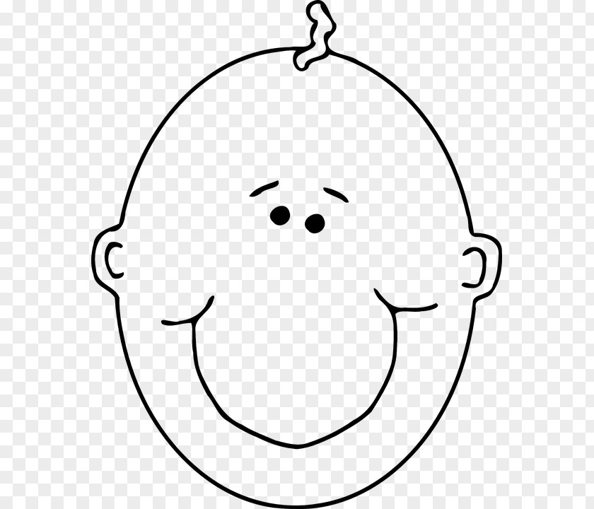 Baldbaby Smiley Clip Art PNG