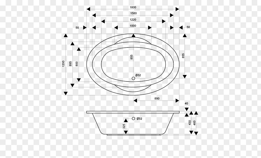 Circle Drawing White Point PNG