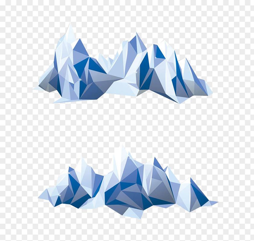 Iceberg Polygon Mountain Geometry Euclidean Vector PNG