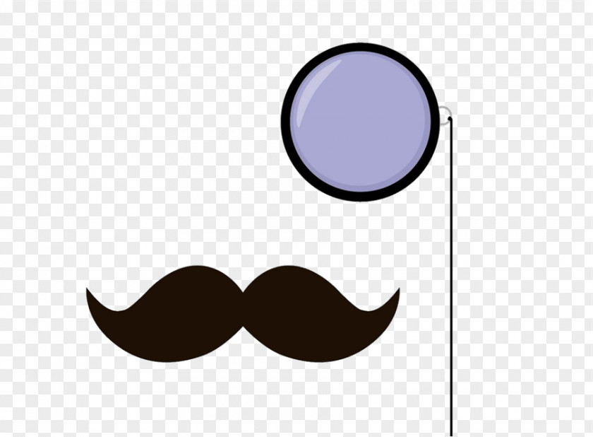 Mustache Outline Moustache Monocle Color Clip Art PNG