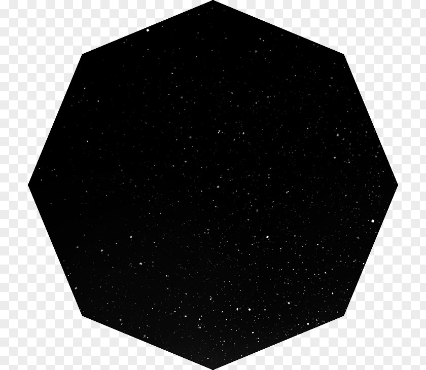 Polygon Frame Angle Black M PNG