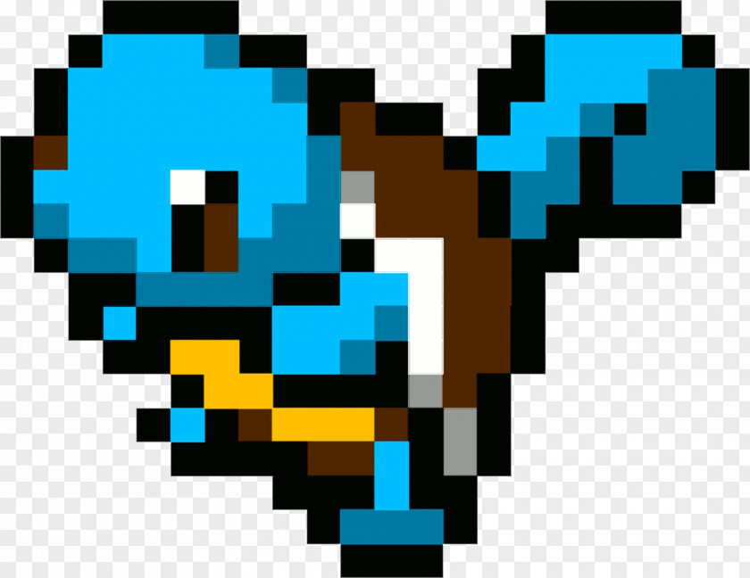 Squirtle Minecraft Pixel Art Pokémon PNG