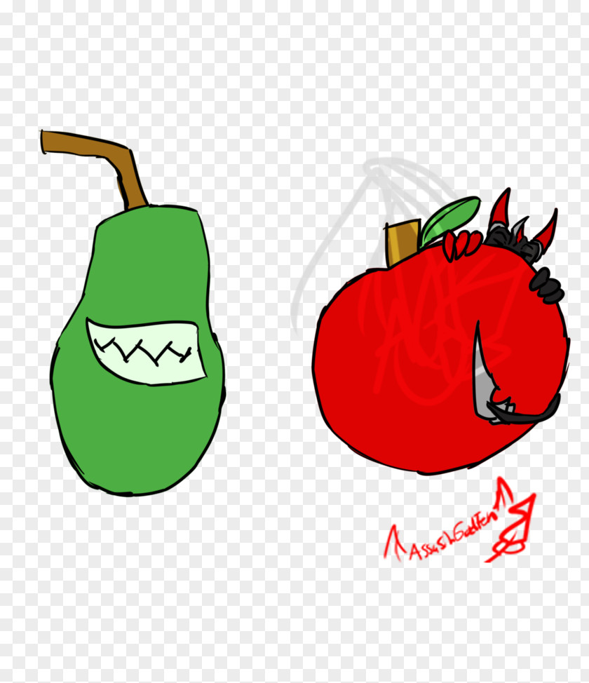 Apple Character Christmas Ornament Cartoon Clip Art PNG