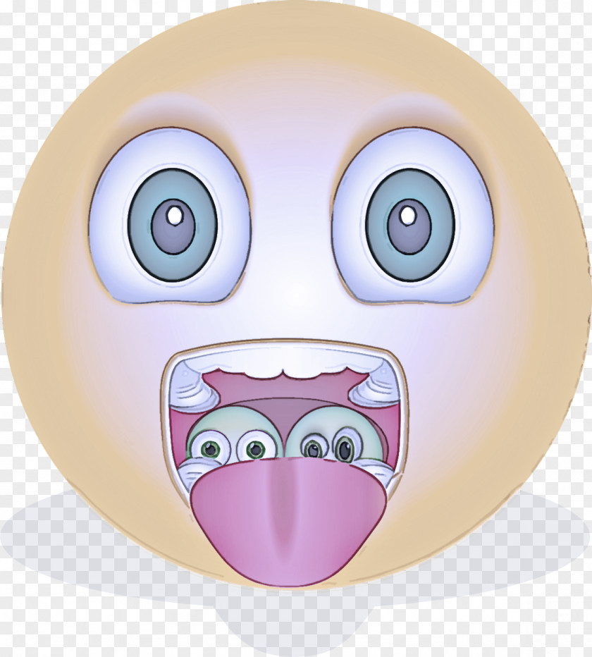 Face Cartoon Nose Head Pink PNG