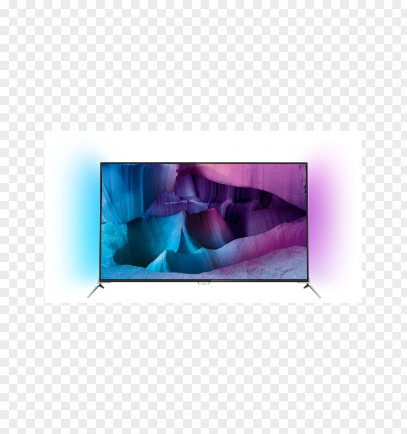 Philips 7100 Série PUK7100 LED-backlit LCD 4K Resolution Ambilight PNG