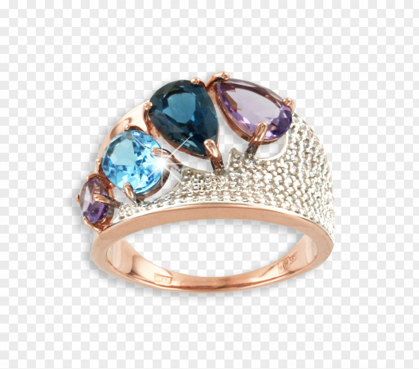 Blue Gold Sapphire Crystal Topaz Cubic Zirconia Silver PNG