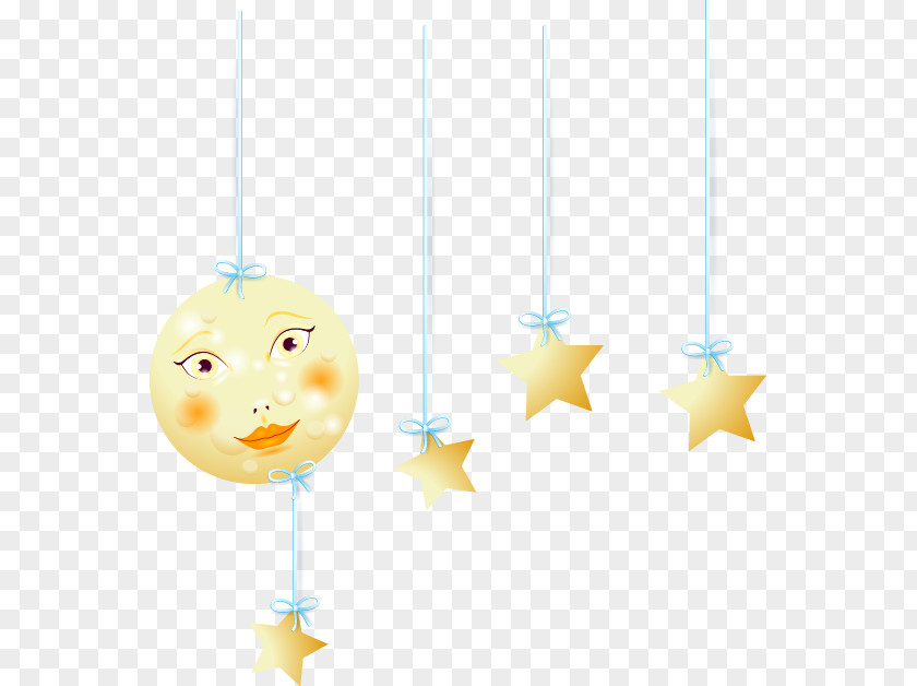 Creative Cartoon Faces Vector Round Stars PNG