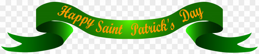 Happy Saint Patrick's Banner Transparent Clip Art Image Day PNG