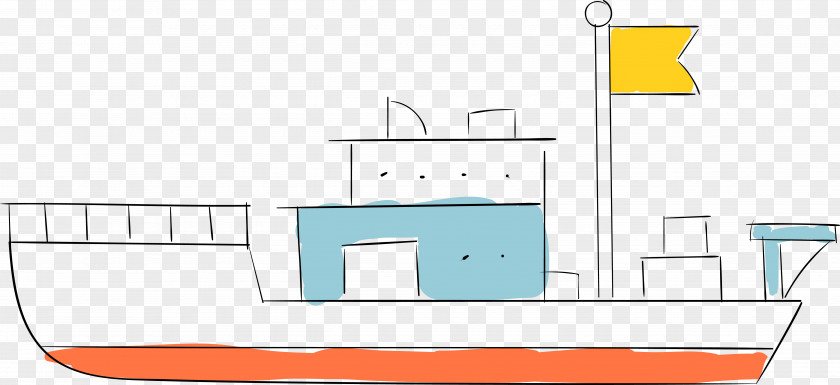 Vector Drawing Cartoon Boat Naval Architecture Furniture PNG