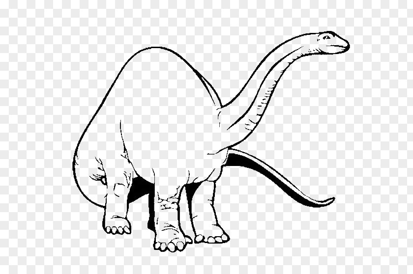 Blackandwhite Snout Dinosaur Cartoon PNG