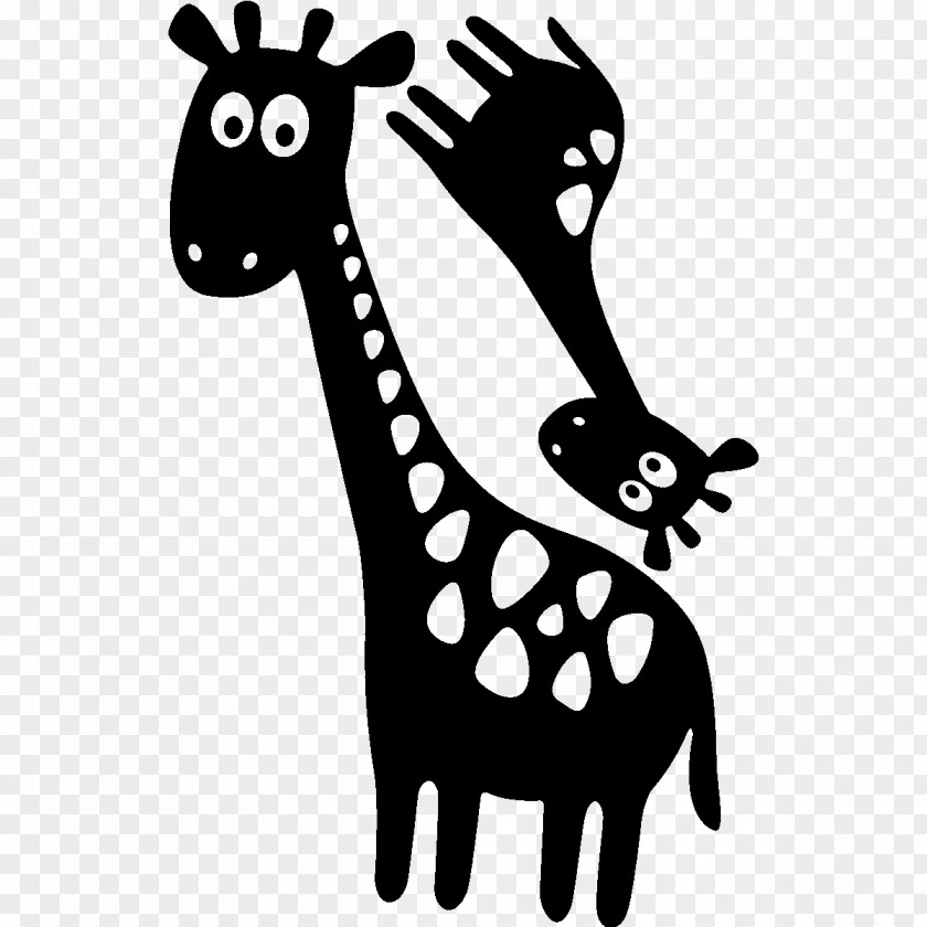 Giraffe Wall Decal Sticker PNG