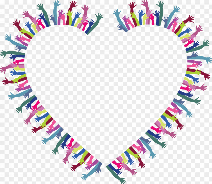 Heart Hand Clip Art PNG