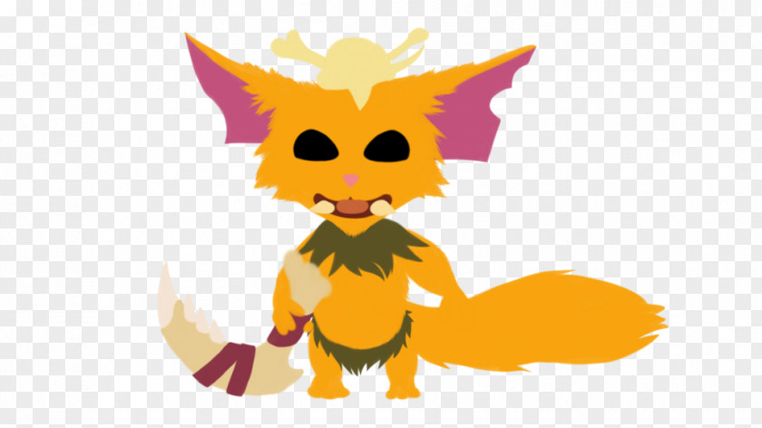 League Of Legends Gnar Whiskers Red Fox Cat Clip Art PNG