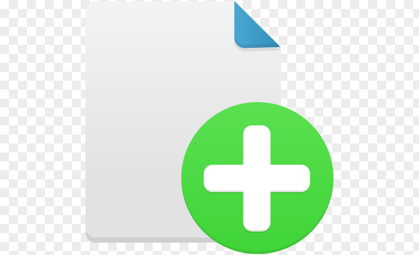 New File Symbol Green Logo PNG