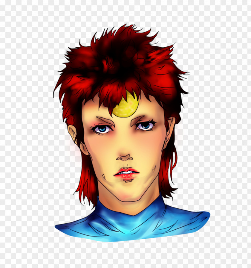 Ziggy Stardust Nose Hair Coloring Eyebrow Red PNG
