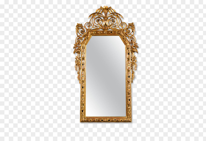 European-style Lace Mirror Gold PNG
