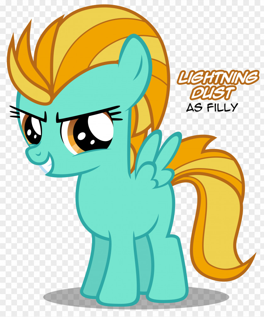 Horse Pony Rainbow Dash Filly Lightning Dust PNG