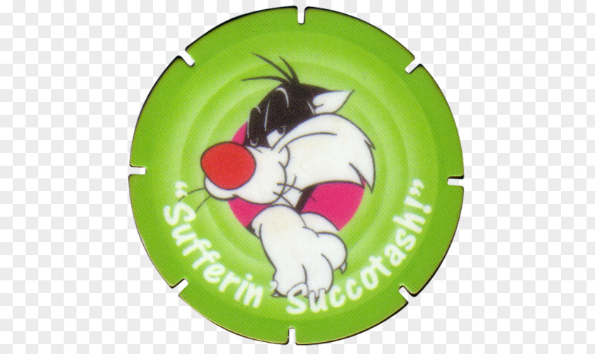 Looney Tunes Sylvester Succotash Bugs Bunny Milk Caps Tazos PNG
