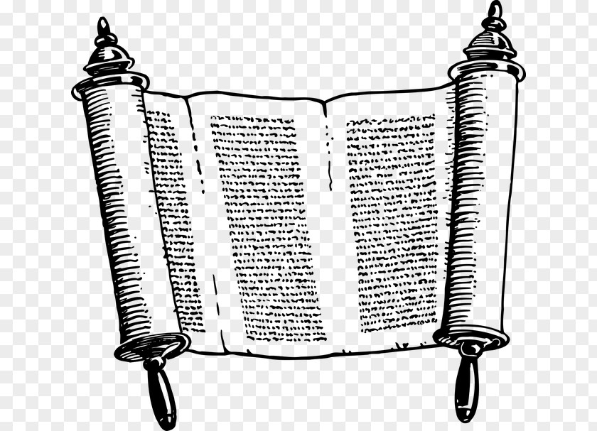 Papiro Sefer Torah Scroll Clip Art PNG