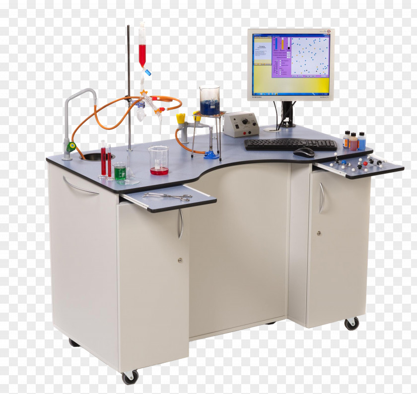 Table Laboratory Science Education Bench PNG