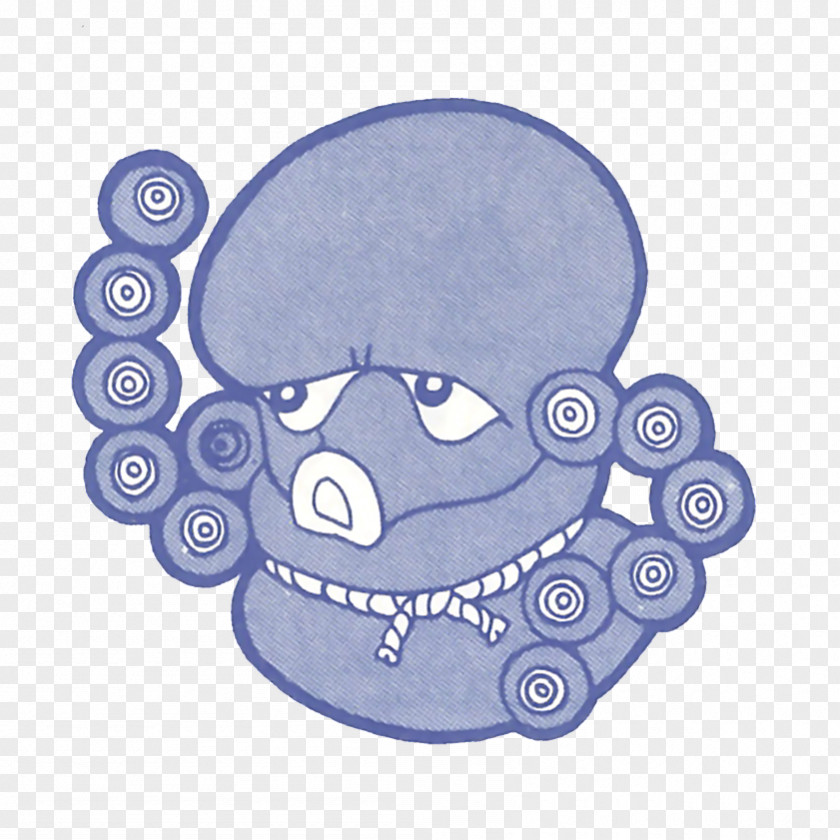 Alex Kidd Octopus Product Design Illustration PNG