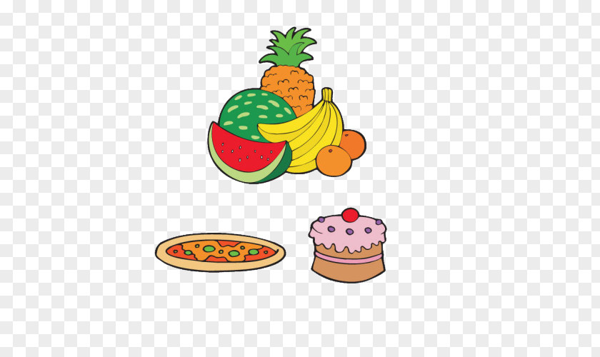 Fruit Pizza Cartoon Chef Clip Art PNG