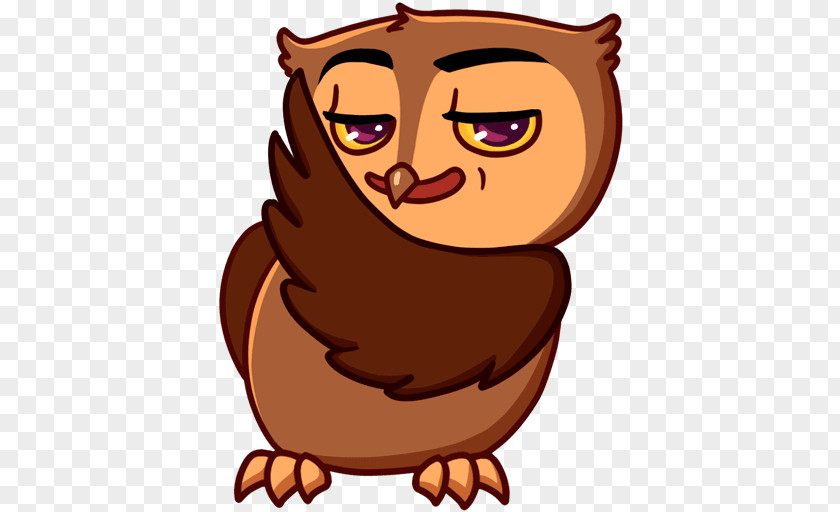 Owl Eurasian Eagle-owl Whiskers Sticker Telegram PNG