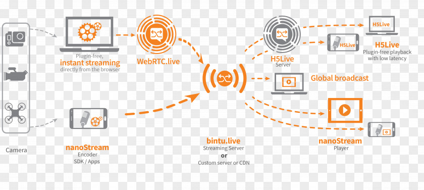 Streaming Media Video Codec Broadcasting Content Delivery Network PNG