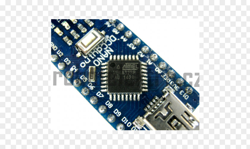 USB Microcontroller ATmega328 Flash Memory Electronics Atmel PNG