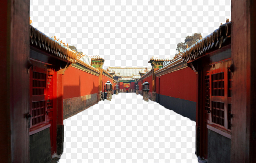 Ancient Palace Gate Forbidden City Of Earthly Tranquility Meridian Imperial City, Beijing National Museum PNG