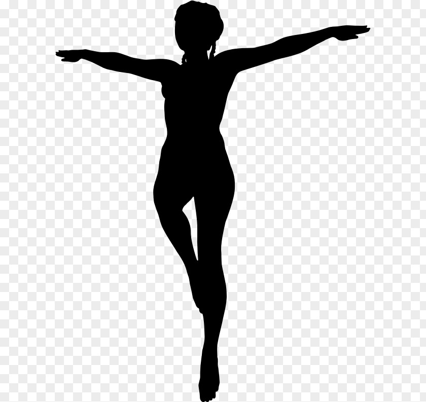 Silhouette Modern Dance PNG