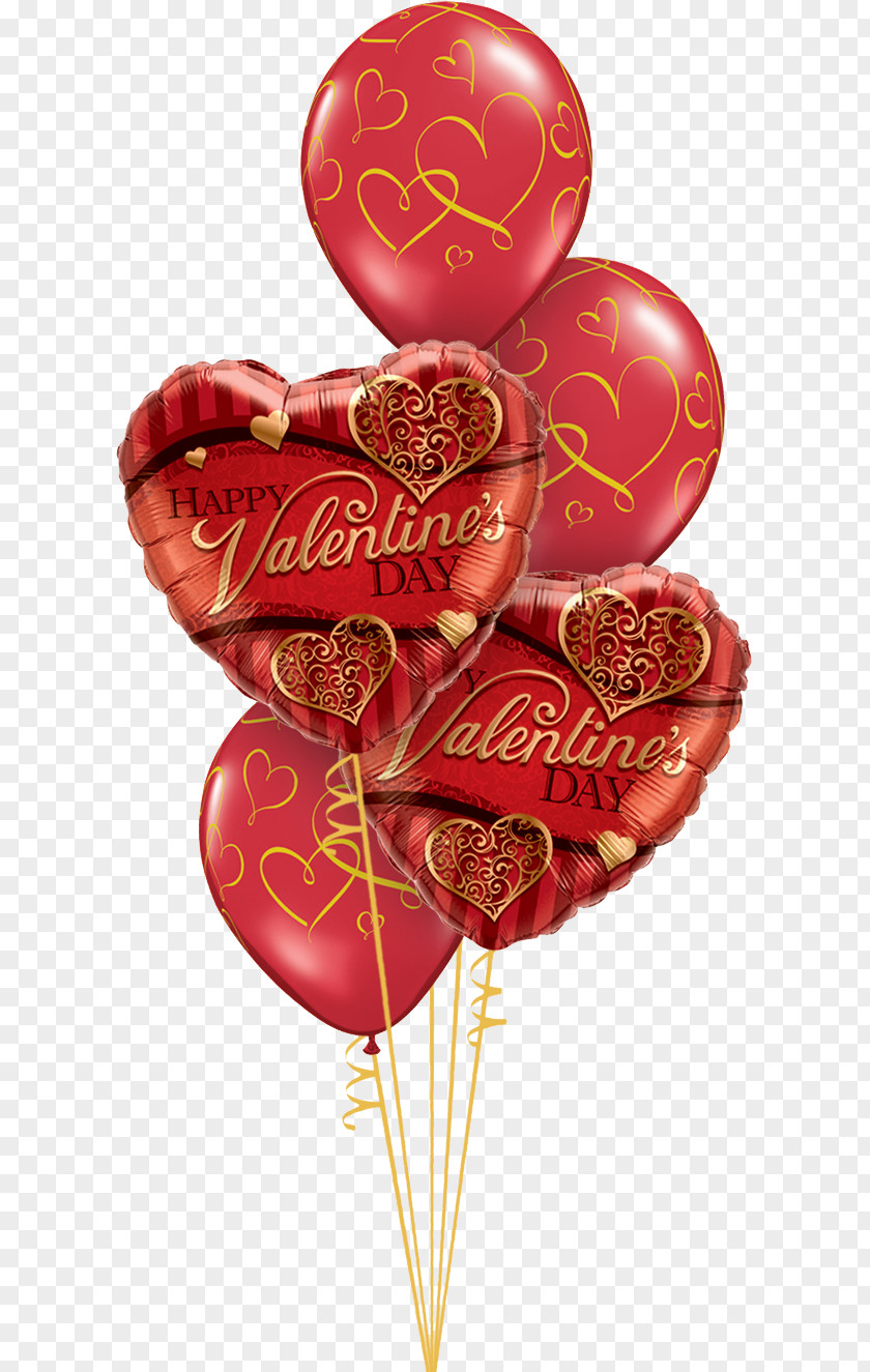 Valentines Party Balloons Delivered Valentine's Day Flower Bouquet Balloon Release PNG