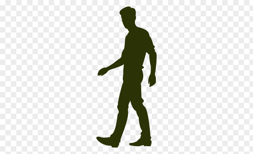 Walking Man Silhouette PNG