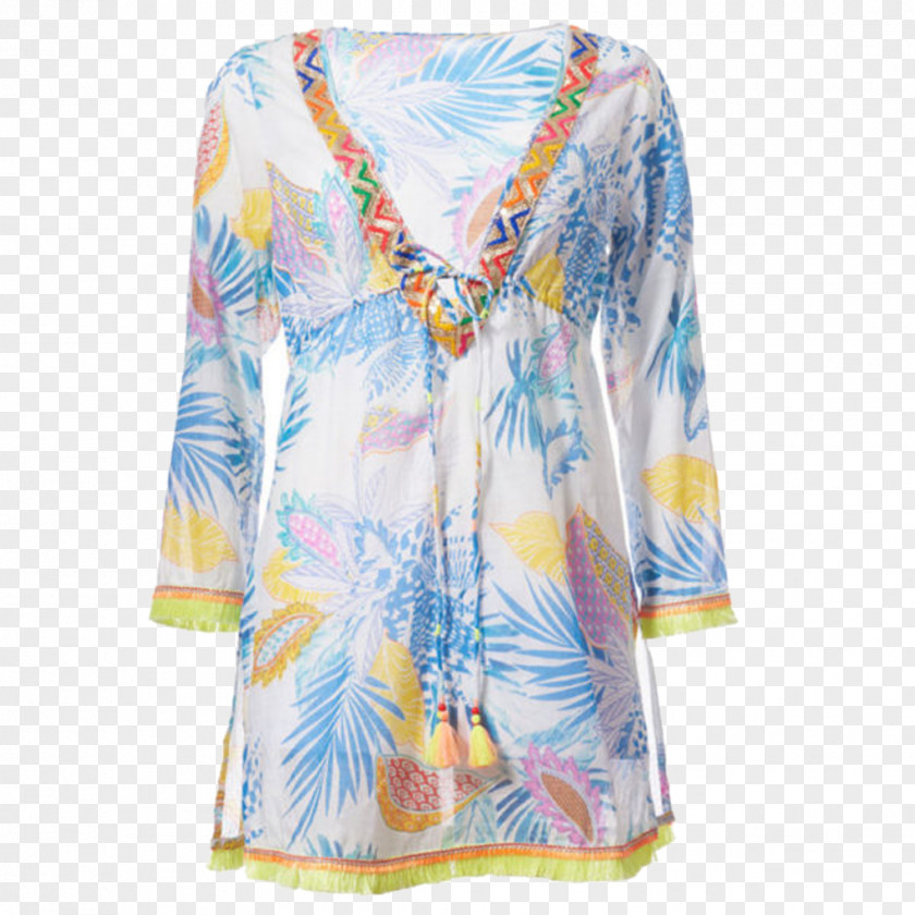 Dress Shoulder Sleeve Blouse Turquoise PNG