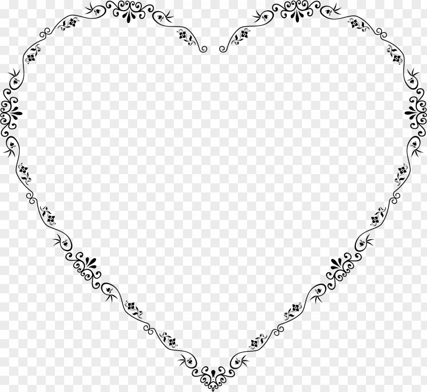 Flourish Heart Clip Art PNG