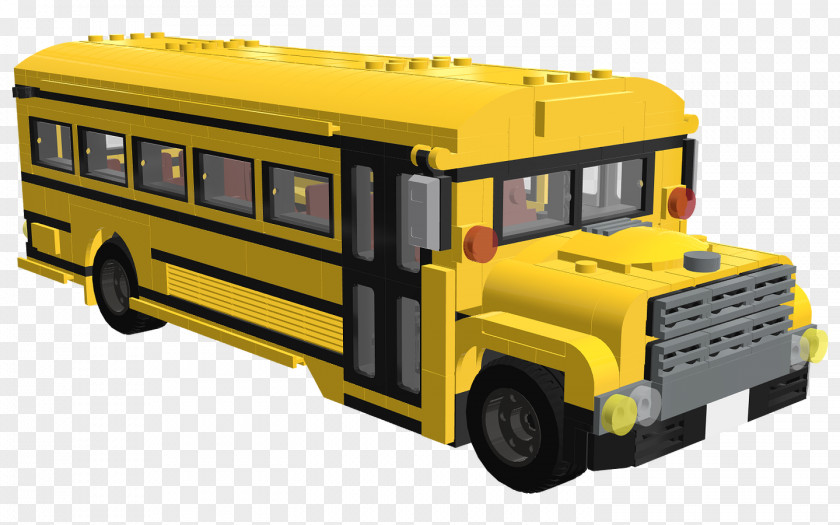 Lego Toy Vehicle School Bus Cartoon PNG