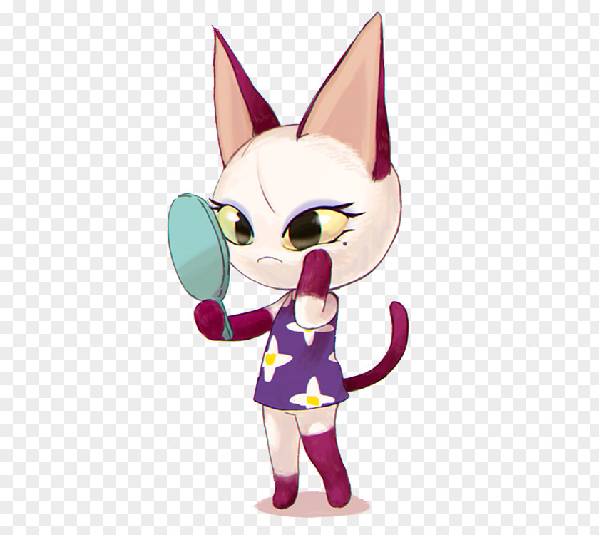 Cat Animal Crossing: New Leaf Whiskers Illustration Fan Art PNG