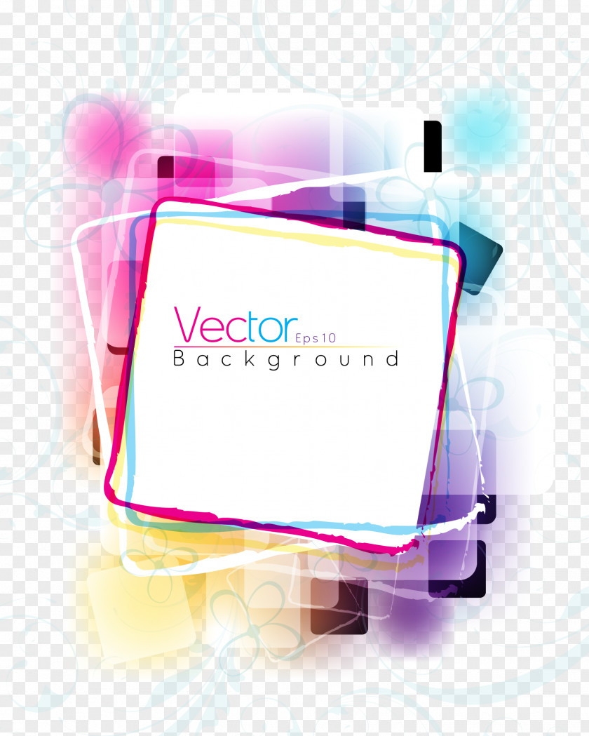 Colorful Translucent Background Color Vexel Line PNG