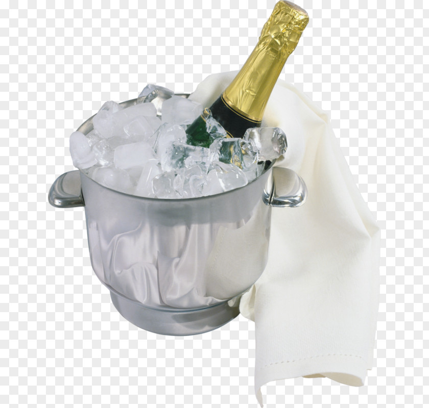 Ice Beer Glass Champagne Sparkling Wine Bottle PNG