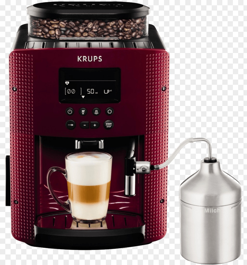 Menu Para Cafeteria Espresso Coffeemaker Cafetera Superautomática Krups EA8165 Pisa PNG