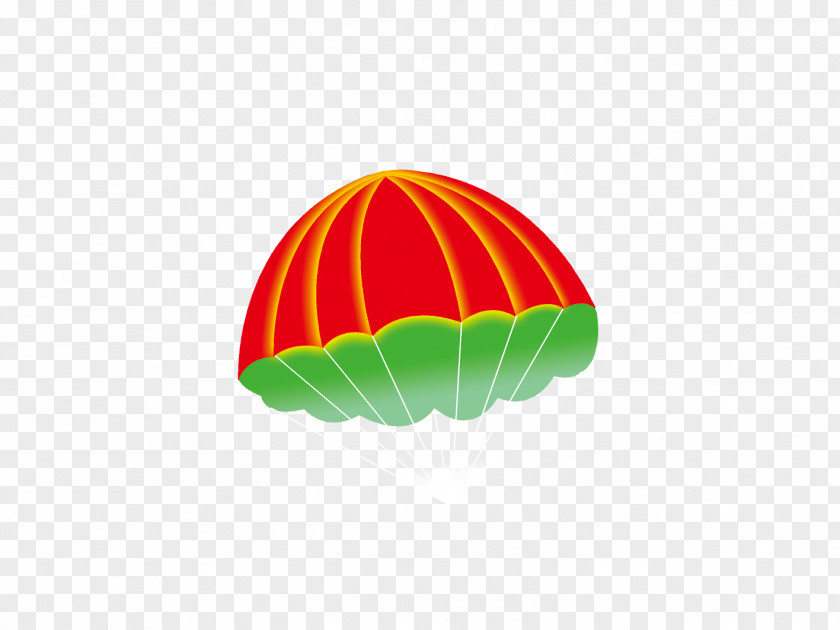 Red Parachute Hot Air Balloon Wallpaper PNG