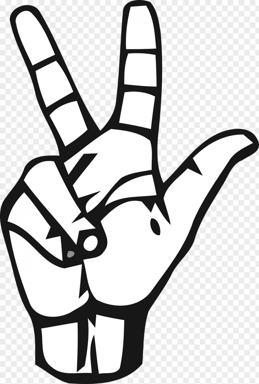 Three American Sign Language Fingerspelling Alphabet PNG