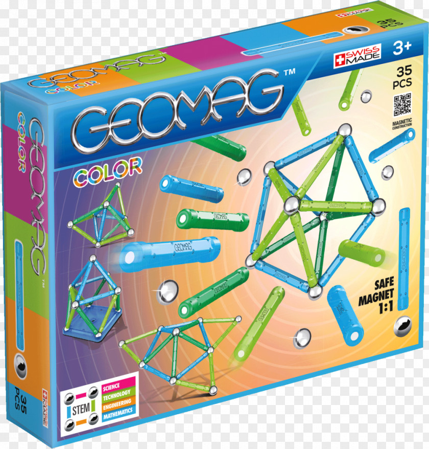 Toy Geomag Construction Set Color Craft Magnets PNG