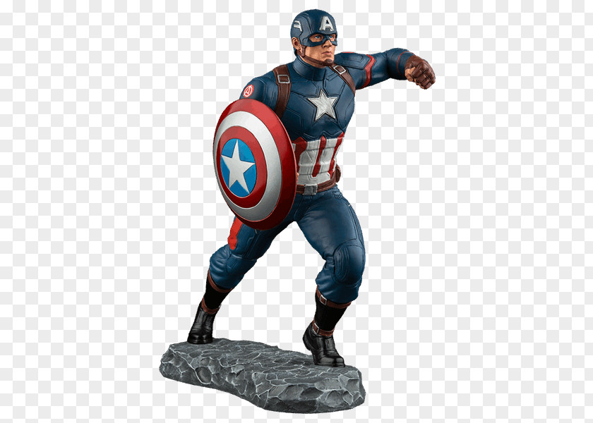 Captain America Iron Man Black Panther Figurine Statue PNG