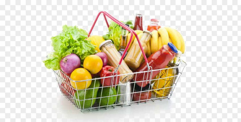 Food Display Grocery Store Basket Stock Photography PNG