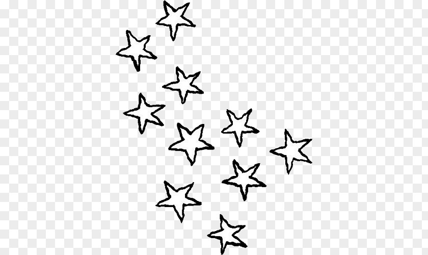 Star Clip Art Image Drawing Black And White PNG