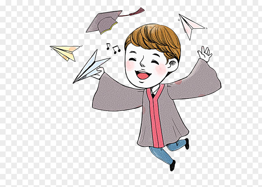 Happy Man Airplane Paper Plane PNG
