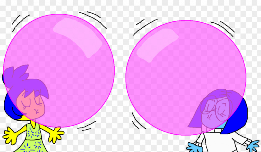 Magenta Pink Bubble Cartoon PNG